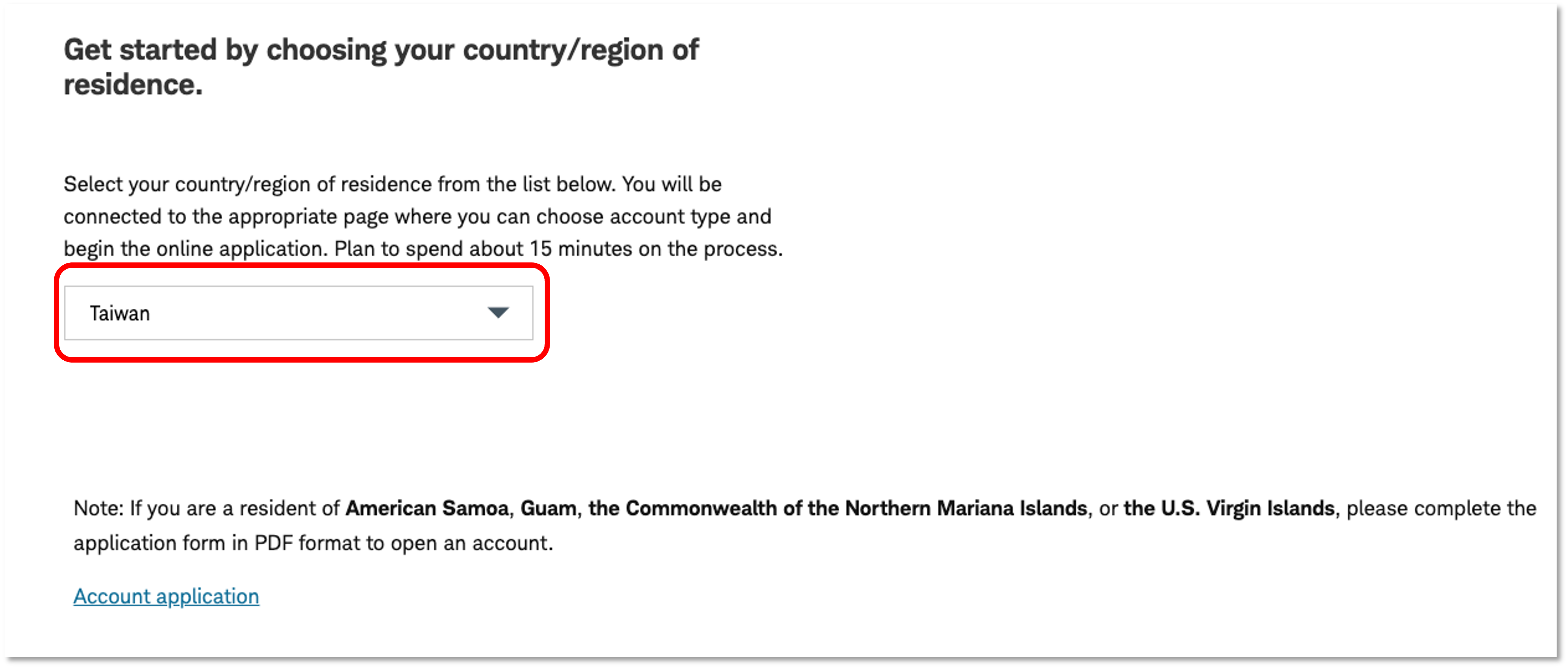 選擇Taiwan作為所在地區